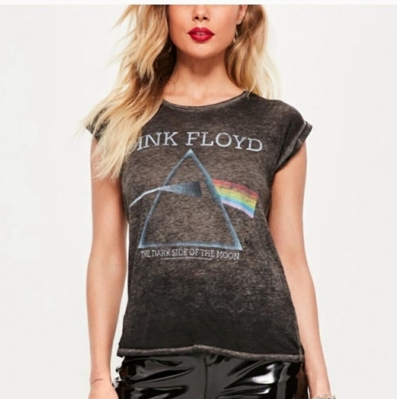 EUC- Pink Floyd Burn Out Short Sleeve Tee - Picture 4 of 8